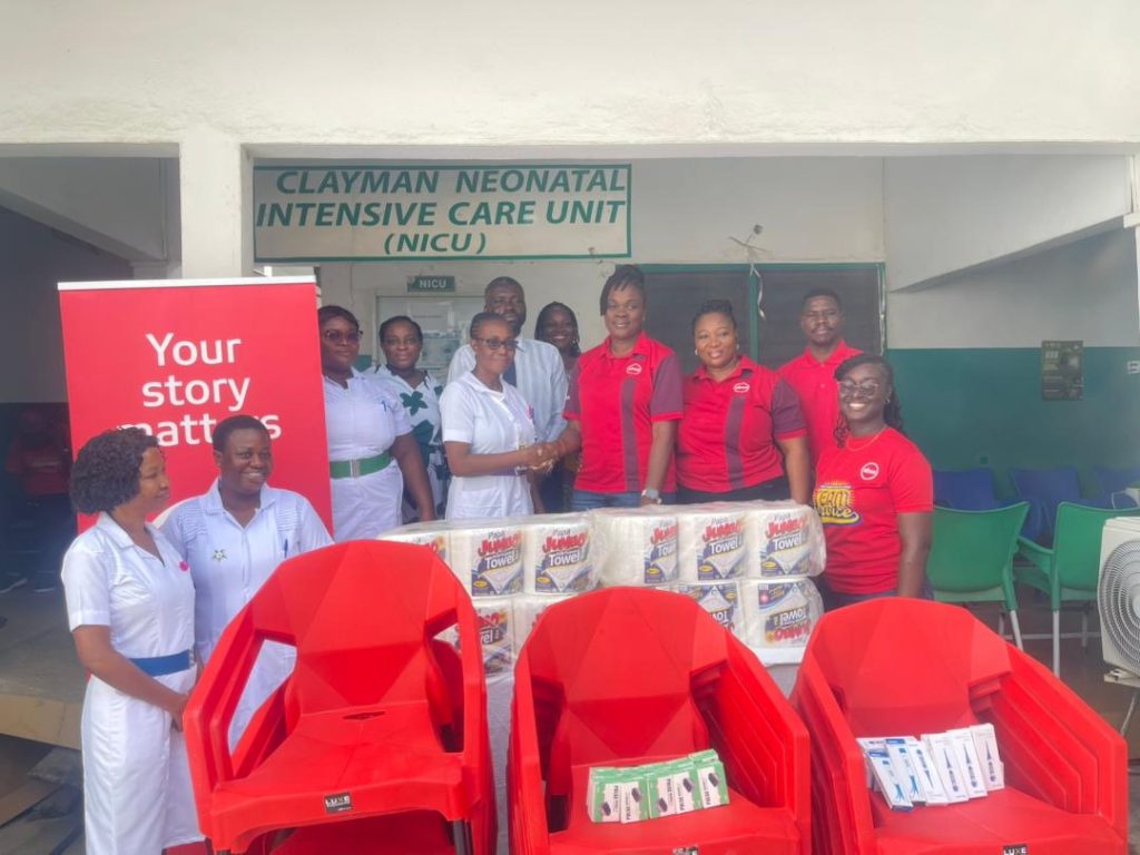 Absa Bank August Borns Donate to Ga West Municipal Hospital NICU